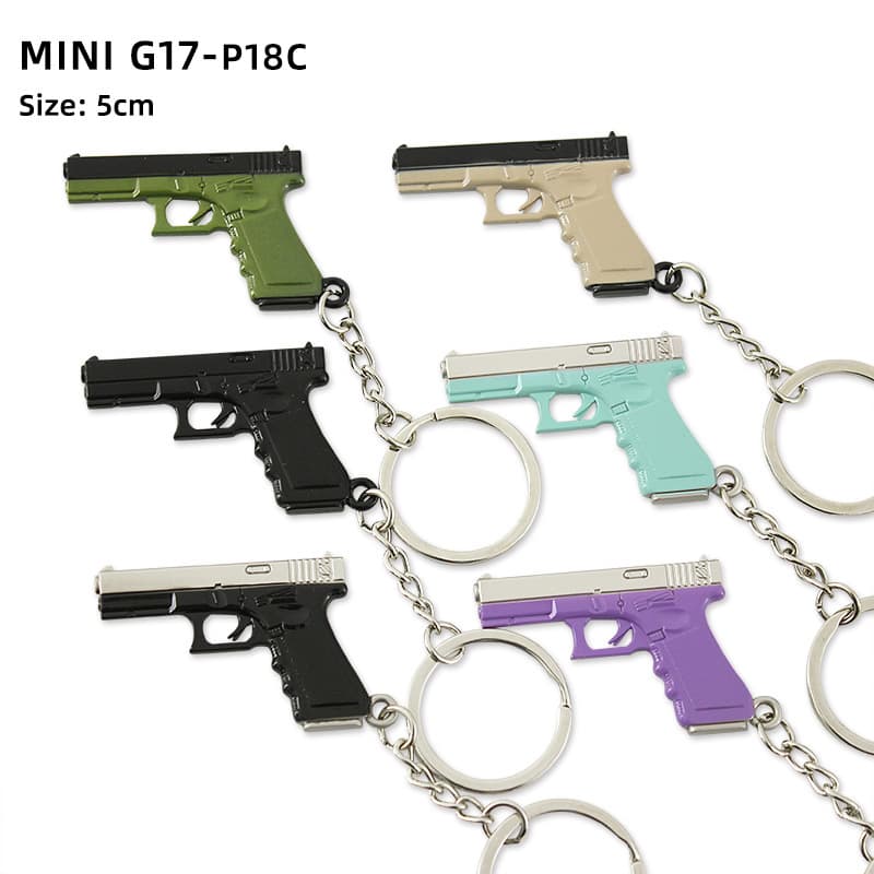Mini P18C Pendant GLOCK Metal Model Toy G17 Glock Keychain 5cm