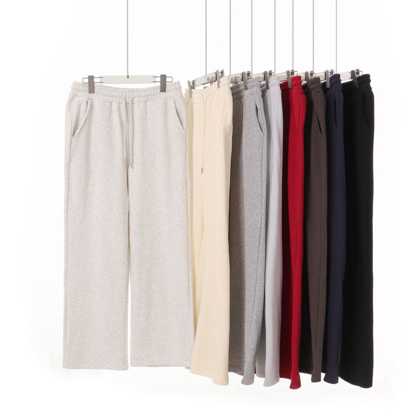 Heavyweight 420G Large Terry Streetwear Pocket Straight-Leg Sweatpants Men Early Autumn Loose Casual Sport Trousers