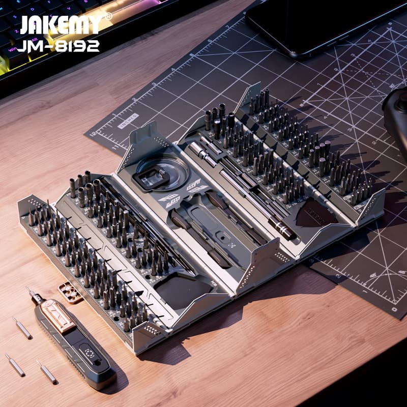 JAKEMY JM-8192 180-in-1 precision screwdriver tool set mobile phone repair tool