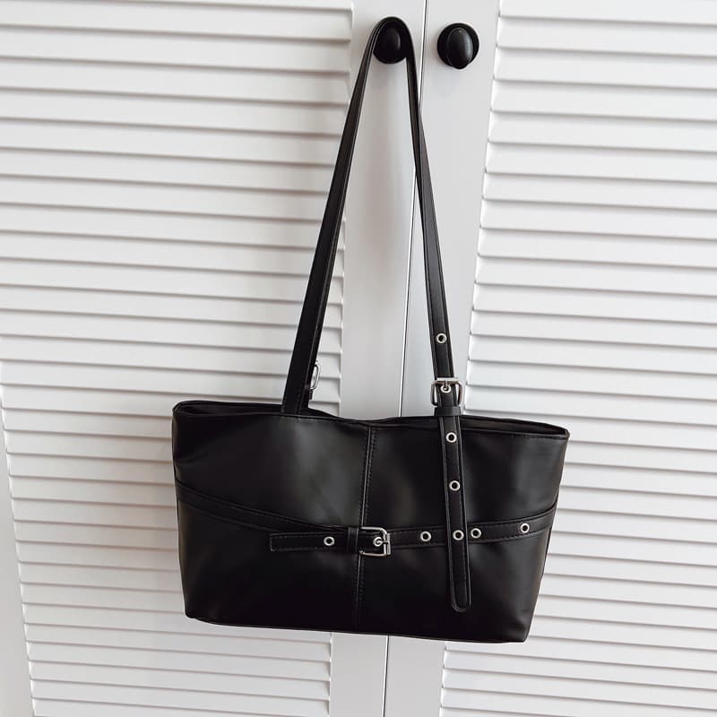 Niche Retro Single-Shoulder Large-Capacity Bag for Women, Trendy New Korean Motorcycle Bag, Underarm Bag, Fashionable 2025 Tote Bag