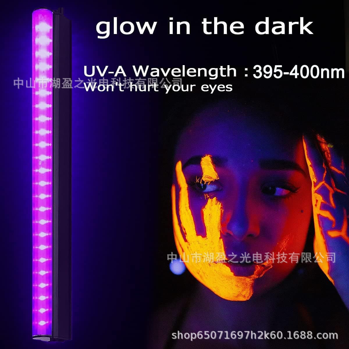 LED Purple Light T5 UV Curing Lamp Tube 6W Low Voltage USB Version 395nm Ambient Light for Fluorescent Party