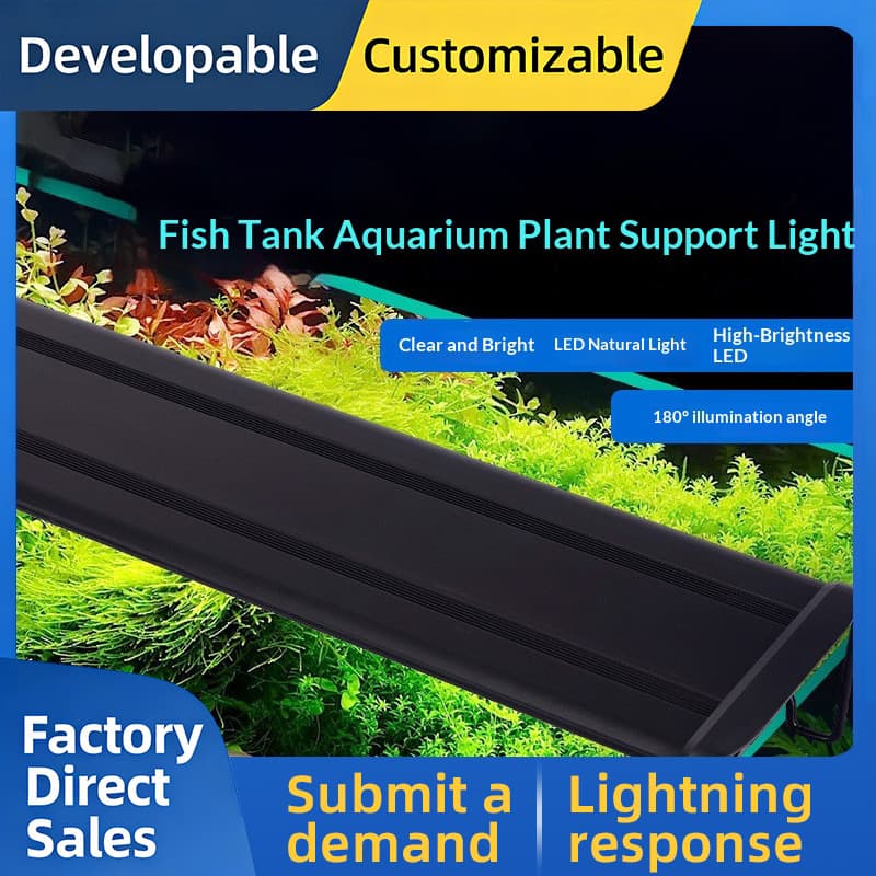 Aquarium LED Fish Tank Light, Water Plant Light Stand, Waterproof Full Spectrum Dimmable (xc021)