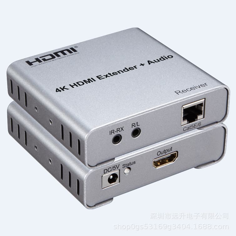 Cross-border 4K HDMI Extender 100M with Audio, Loop-out Transmitter and Receiver