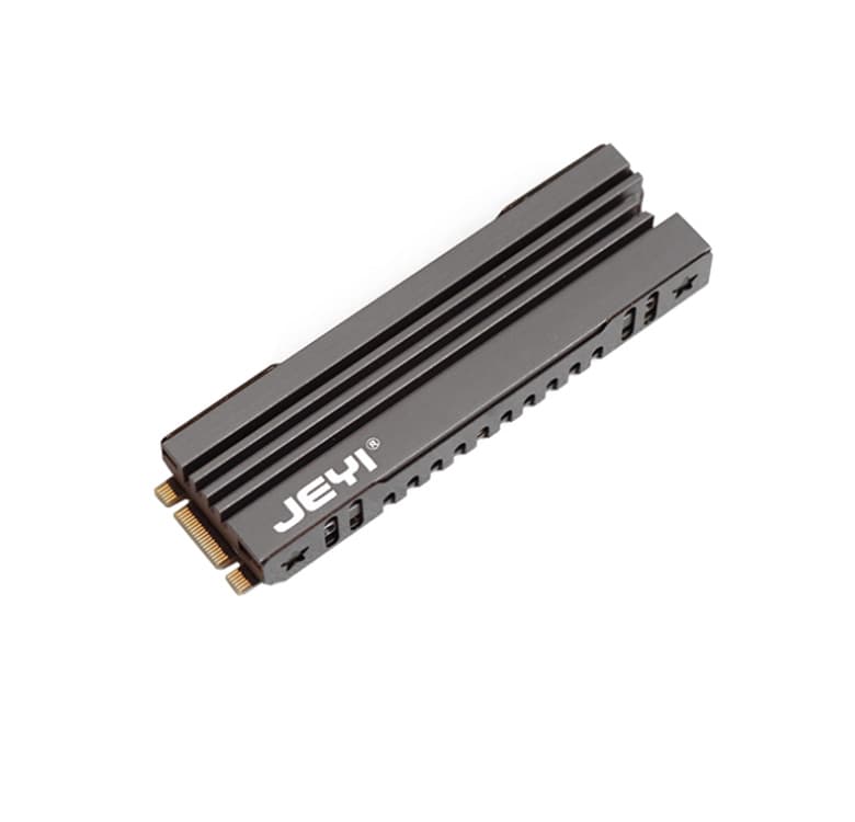 JEYI Cool 007 Full Aluminum M.2 SSD NVMe Dual-Side Heatsink 7mm, Fits Under GPU