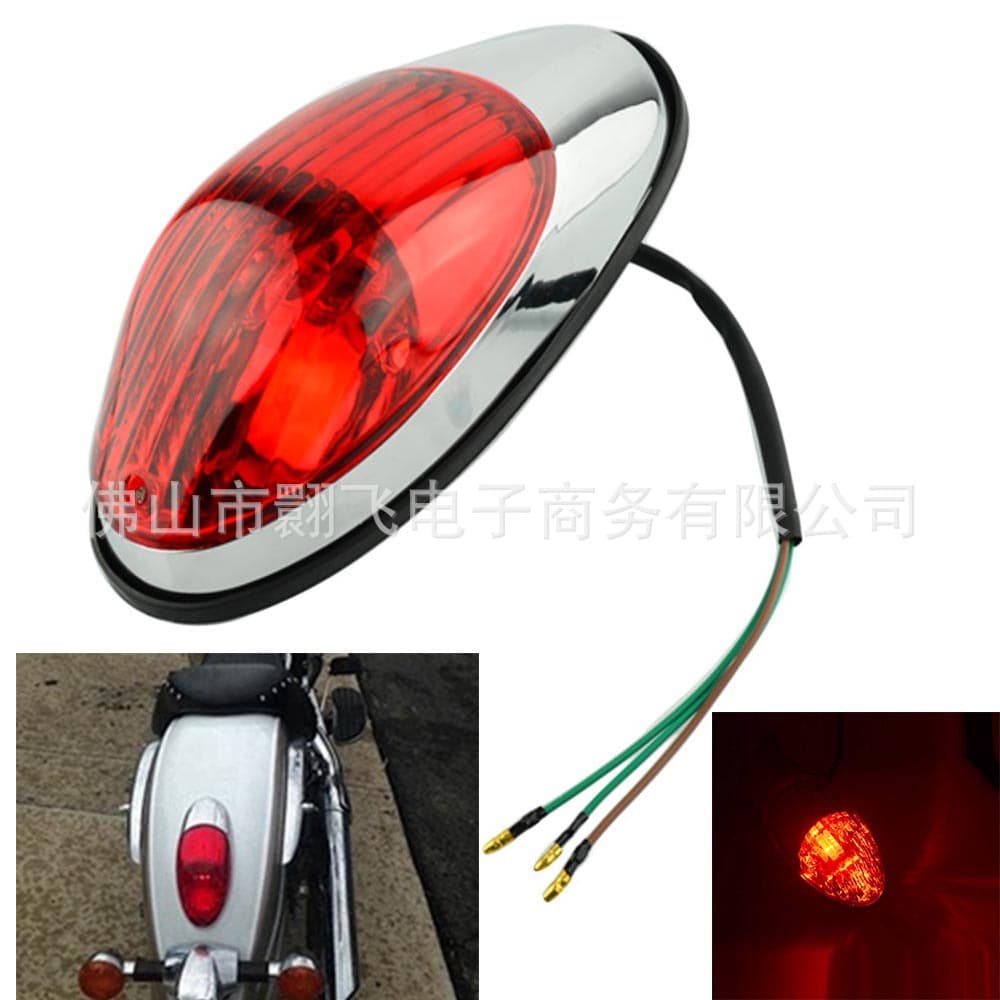 Compatible with Harley Davidson / Iron 400 / Magna 250 / Shadow 400 Chopper Motorcycle Tail Light