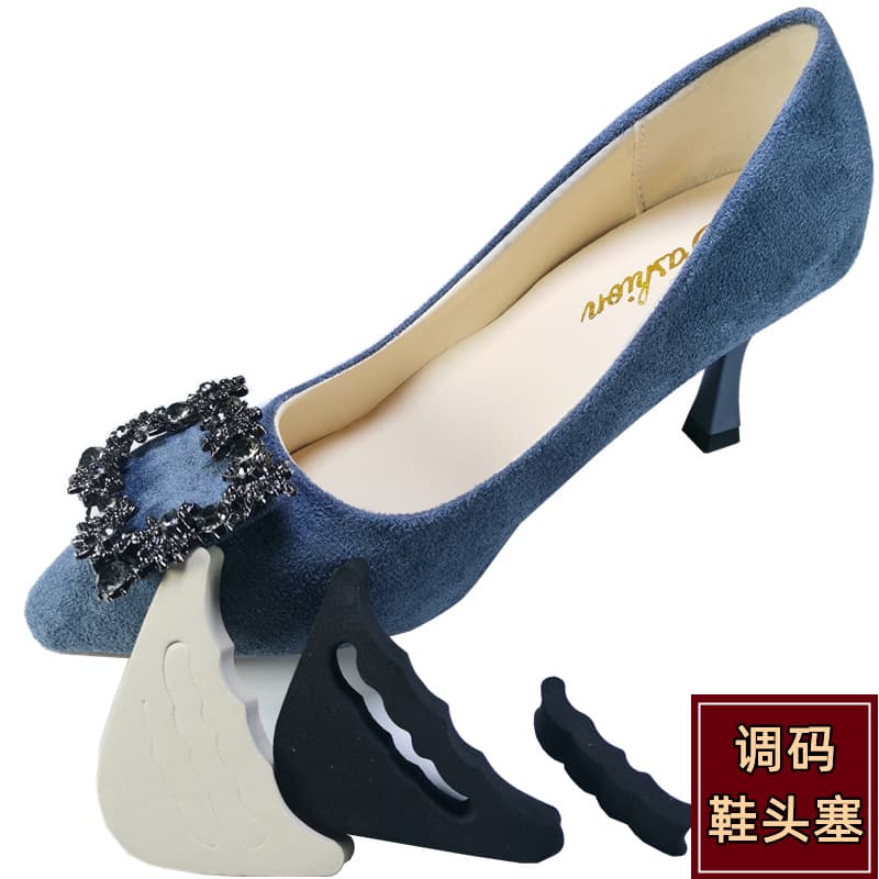 Thickened Shoe Toe Fillers in Black and Beige, Toe Protection for Pain Relief, Anti-Slip, Anti-Heel Drop in High Heels
