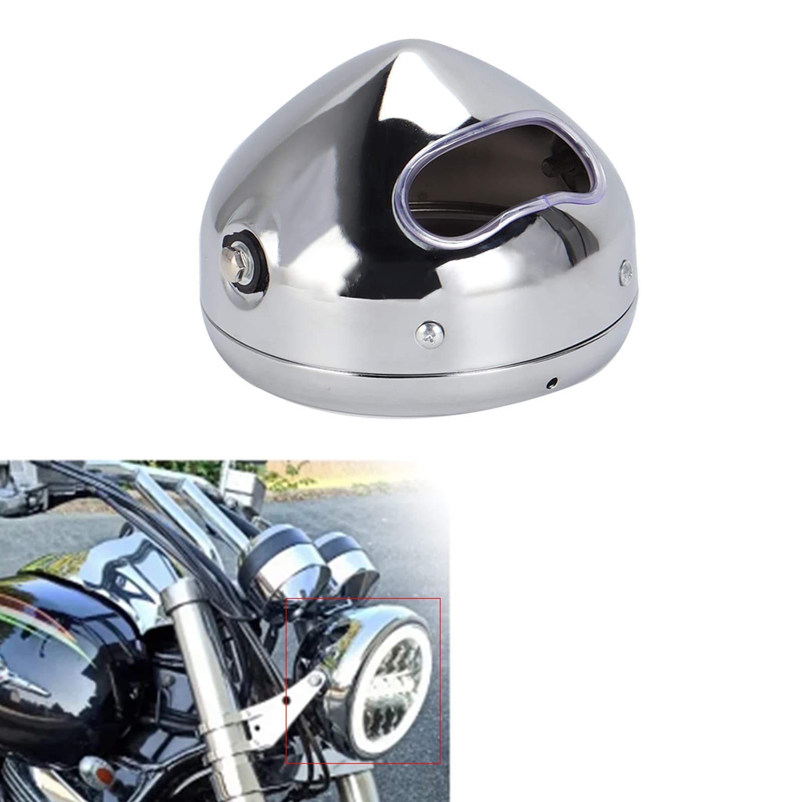 5.75 inch Harley Night Rider Headlight Housing Davidson Motorcycle Headlight Modification Housing Motorcycle Modified Headlight Shell