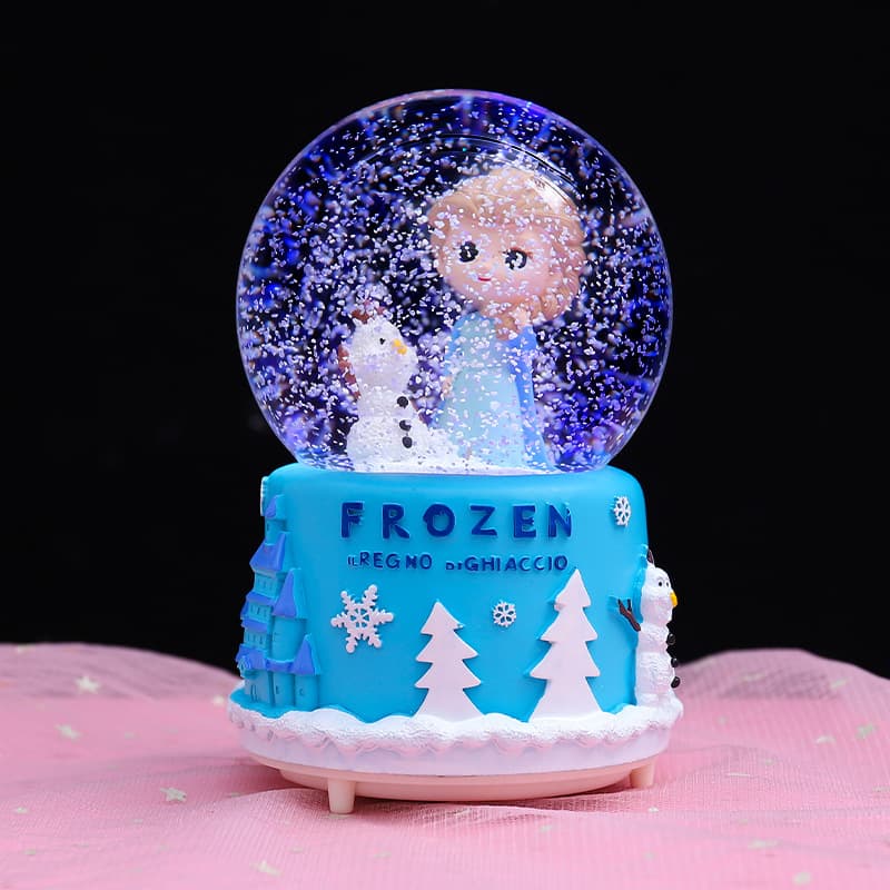 Frozen Elsa Princess Crystal Ball Unicorn Music Box Kt Music Box Birthday Gift for Girls Elsa