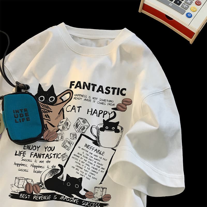 Heavyweight Short Sleeve T-Shirt for Men Summer 2026 New Trendy American Style Loose Fit Teen Boys Half Sleeve Top