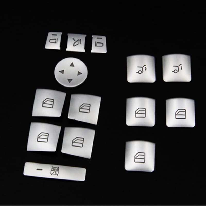Suitable for Mercedes-Benz old E C-class GLK CLA GLA ML GLE interior modification lift switch lift window button sticker