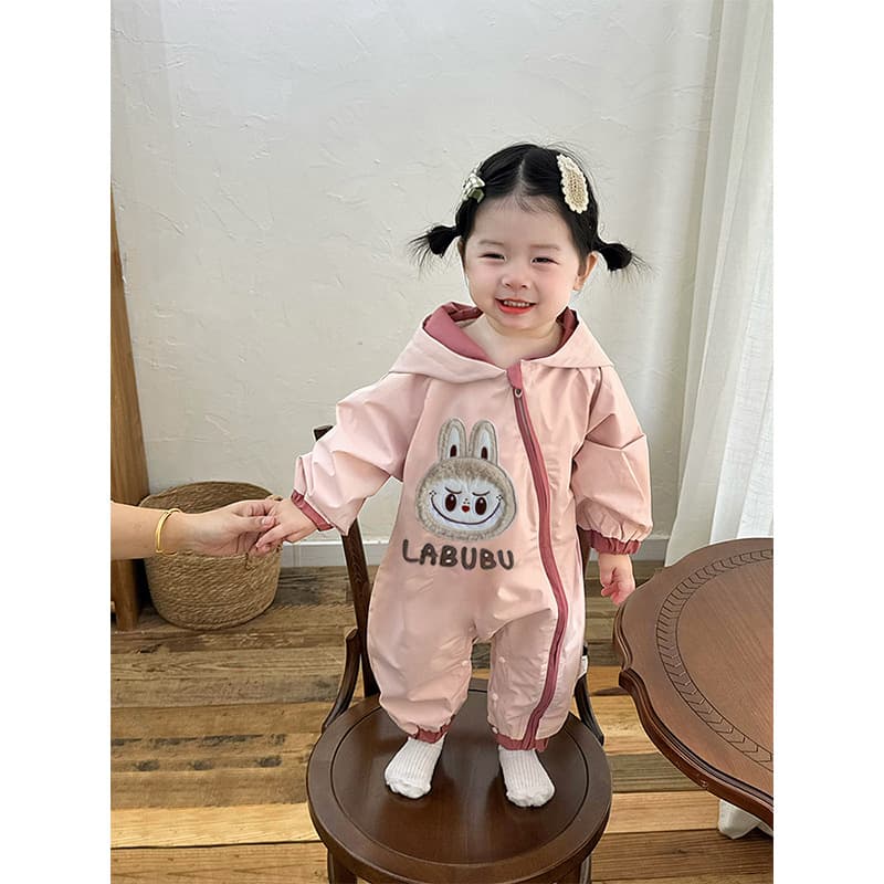 Baby Jumpsuit Labubu 2025 Autumn New Infant Clothing Baby Girl Jacket Labubu Fall Outfit
