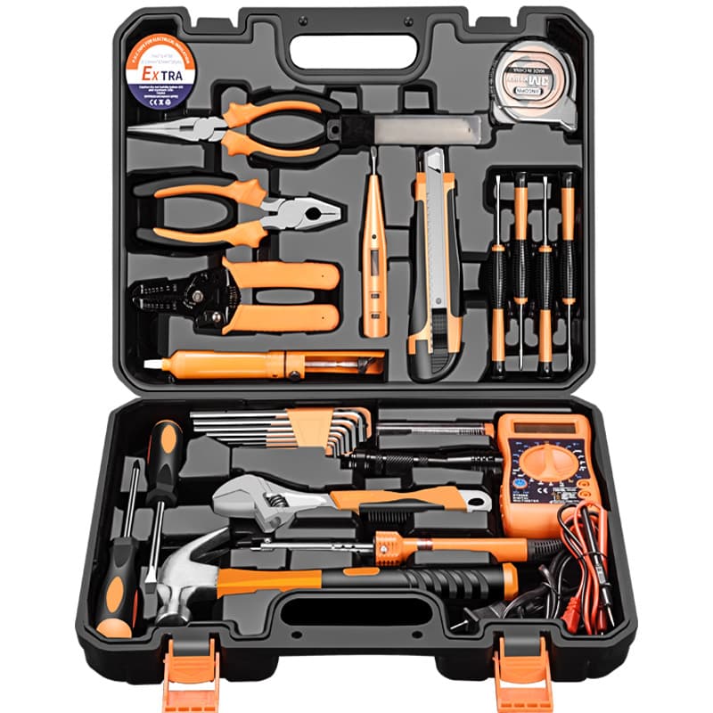 ✅ Hardware Tool Set Household Combination Toolbox with Gift Tools Hardware Tool Complete Set