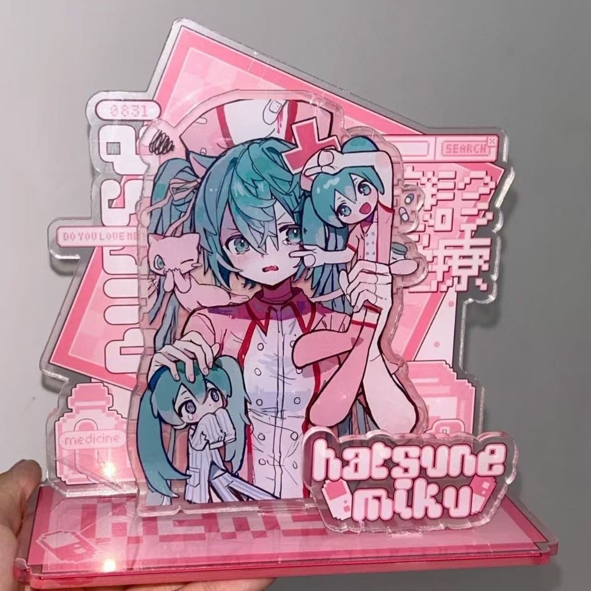 Xiaohongshu Hatsune Miku Merchandise Acrylic Miku Standee Desktop Decoration High Aesthetic Value for Friends and Besties