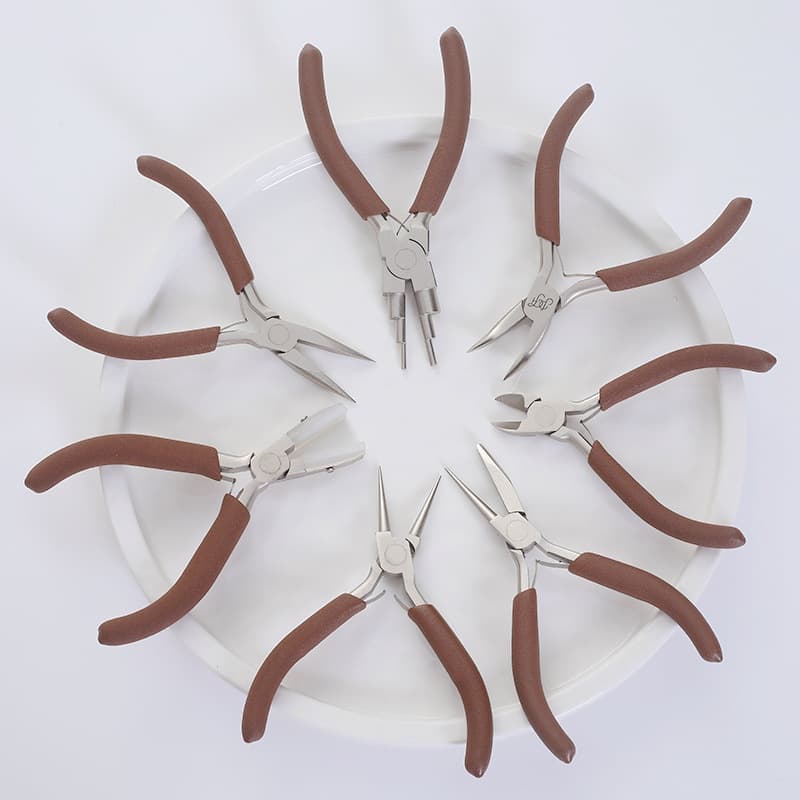 High carbon steel jewelry pliers, high quality jewelry diy tool pliers, needle nose pliers, round nose pliers, diagonal cutting pliers