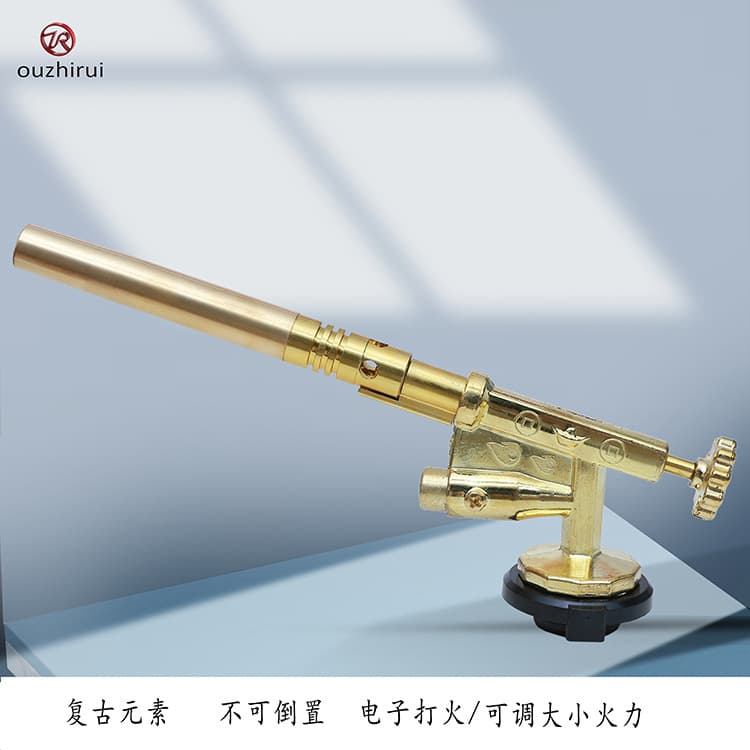 New Electronic Ignition Copper Butane Gas Blow Torch for Pig Hair Removal Baking Flame Torch Head Welding Torch 887 Windproof