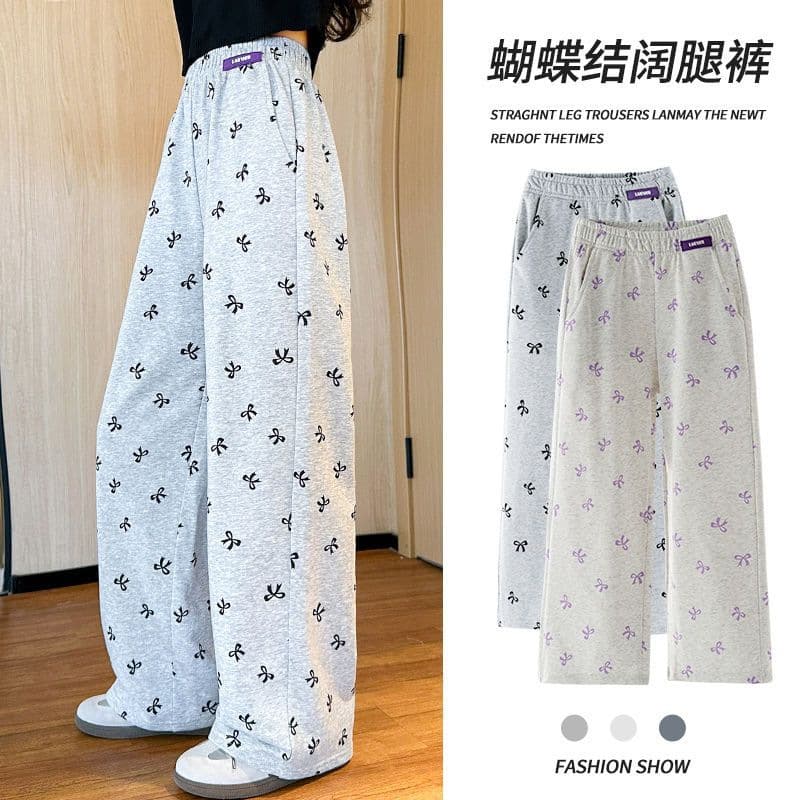 Girls Wide Leg Pants Spring Autumn Fashionable Straight Narrow Version Casual Cotton Trousers for Big Kids Ages 8 And above