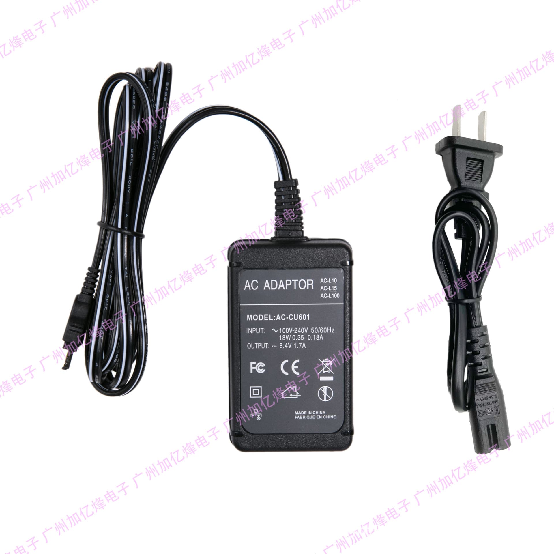 Compatible with Sony AC-L100 Power Adapter Camera AC-L15 AC-L10 DCR-HC CCD-TRV