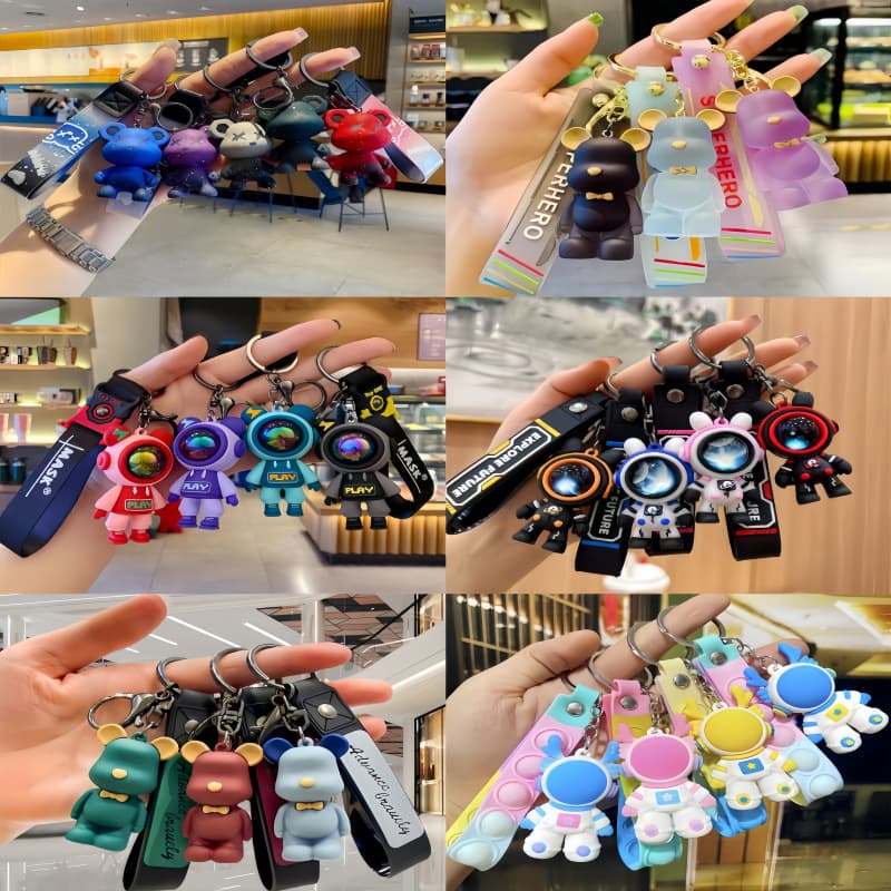 Creative Dragon Year Keychain Pendant Cute Car Hanging Chain Couple Bag Accessories New Year Gifts Small Gifts Wholesale