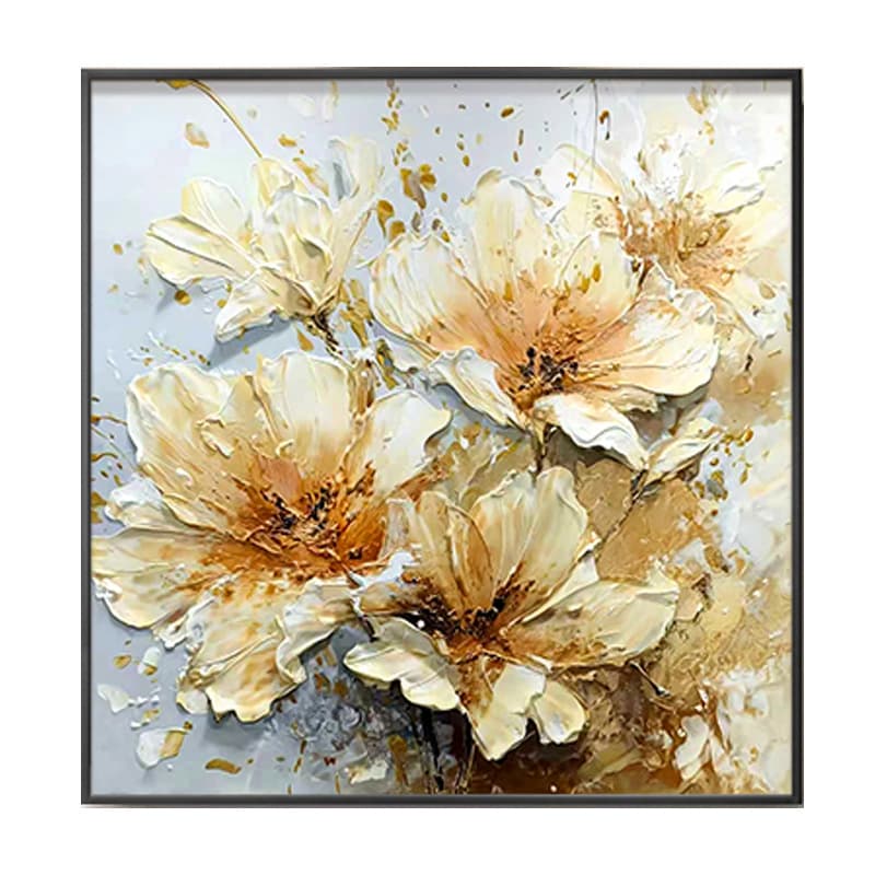Dafen Village Oil Painting Custom Handmade High-End Restaurant Decorative Painting Pure Hand-Painted Luxury Living Room Background Wall Hanging