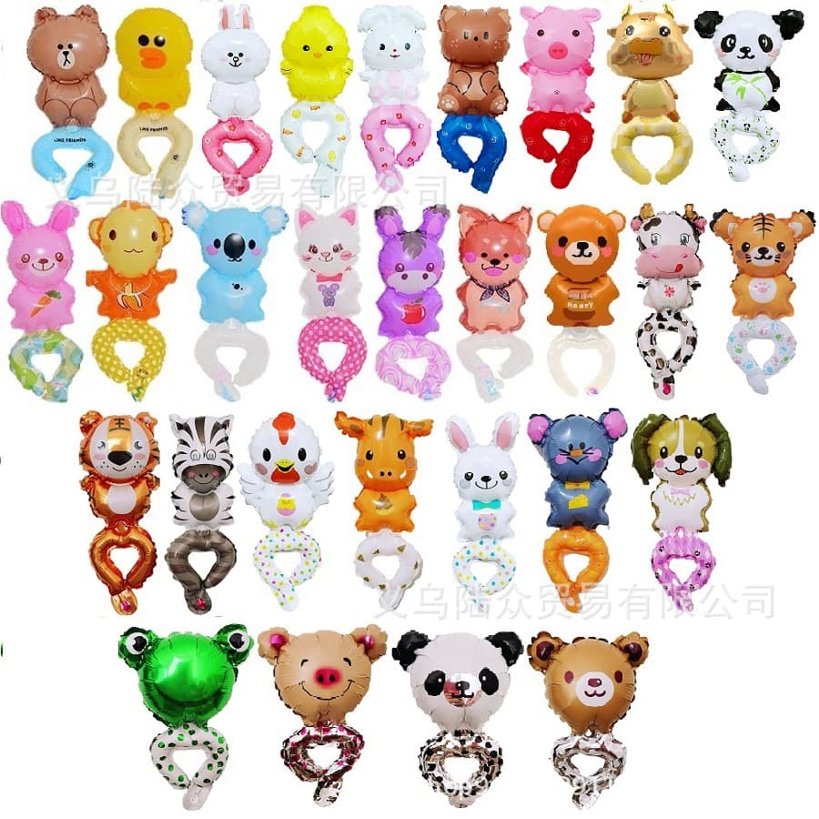 Children's Day wrist aluminum film balloons, various mixed batches of cute kindergarten toys, recommended products Children's Day holiday style balloons