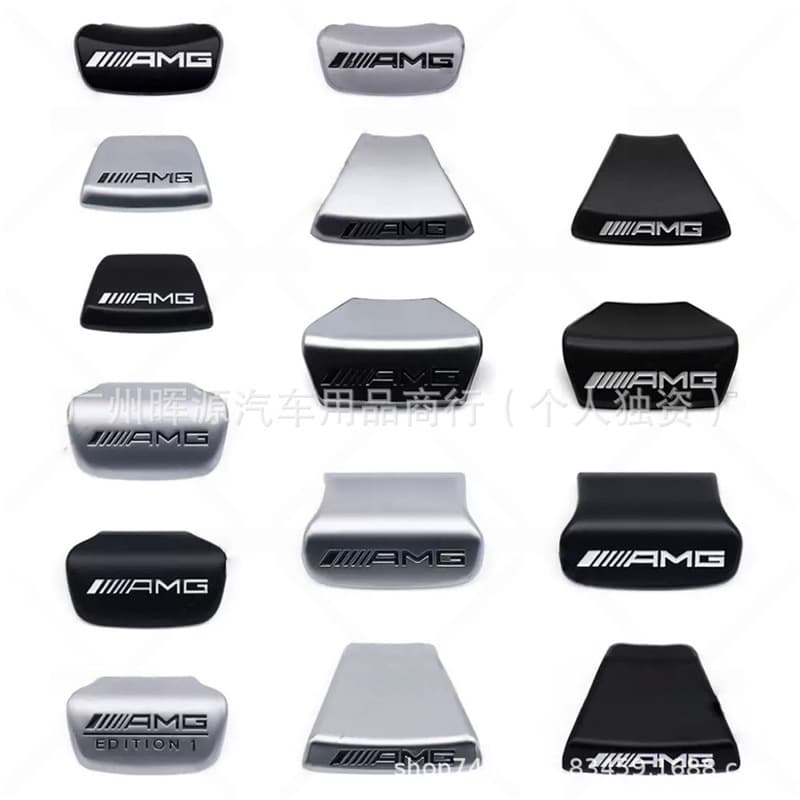 For Mercedes-Benz AMG Steering Wheel Badge C-Class E-Class E300L Modified AMG Logo Car Sticker Interior Decoration Emblem