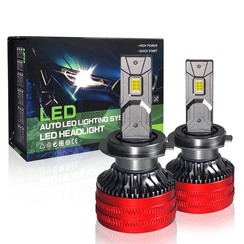 M8PRO high power car LED headlight 65W copper tube h7 car light super bright h4 laser led headlight H11 fog light