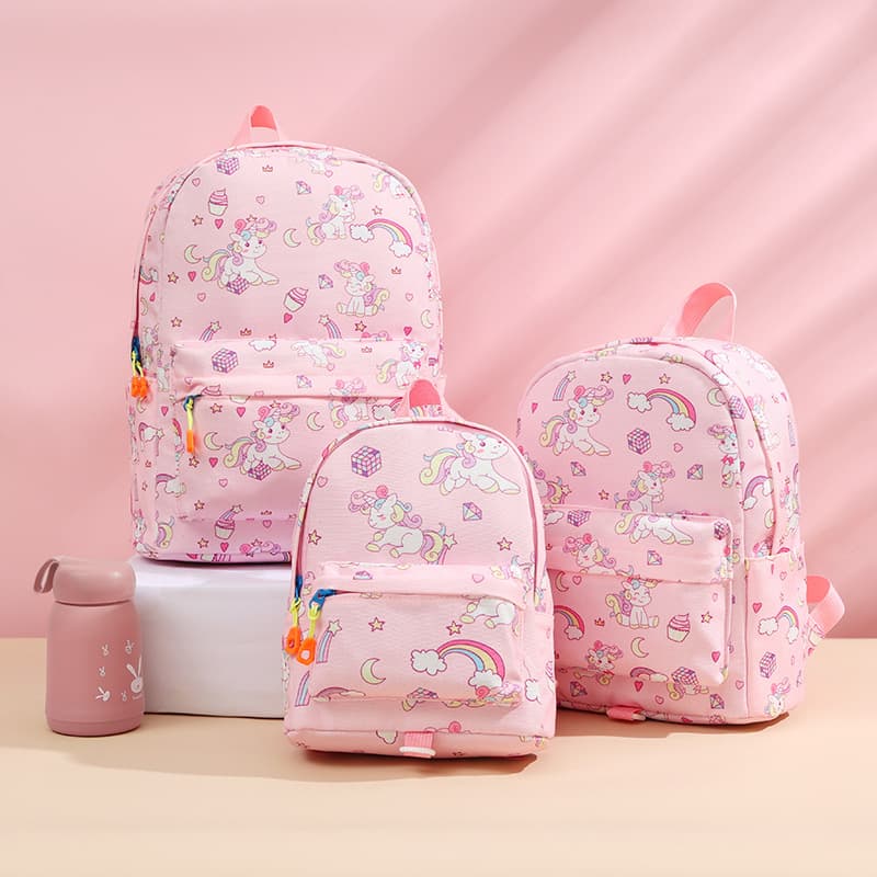 Children's lightweight cartoon anti-lost backpack kindergarten 2-6 years old male and female school bag cross-border trendy backpack customization