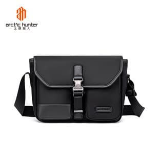 Men's Sling Bag Premium Multi-functional Water-resistant Shoulder Bag Casual Commute Nylon Crossbody Bag