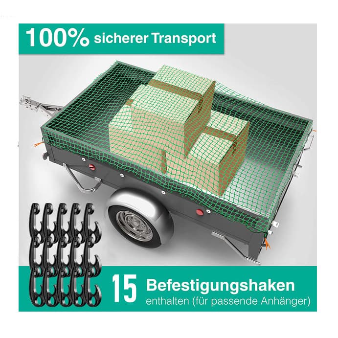 Cross-Border Compatible Truck Net Trailer Net Cargo Cover Anti-Falling Protective Net with Fixed Elastic Rope