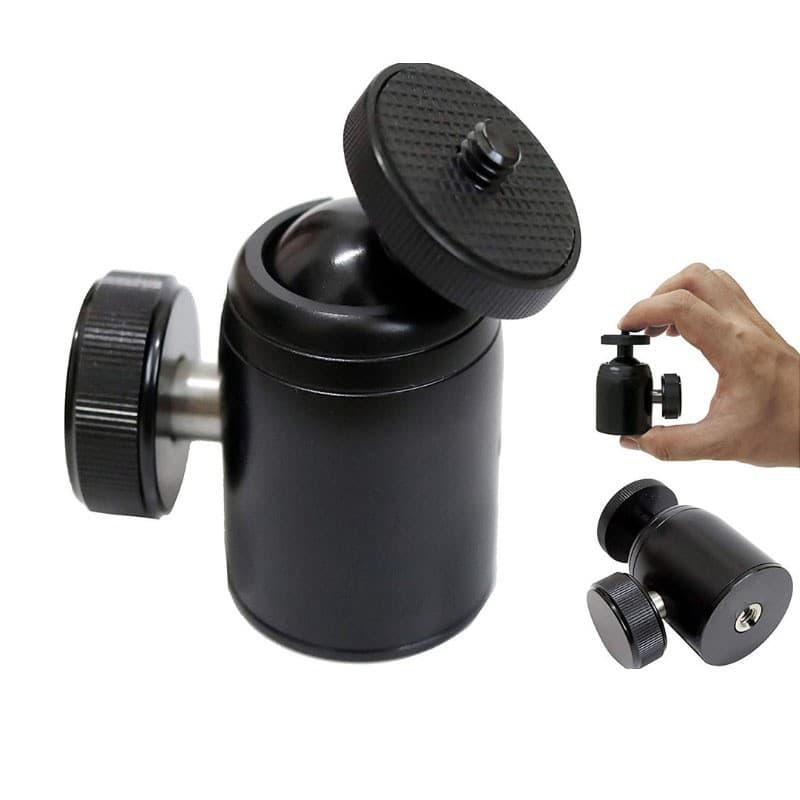 Metal Q35 ball head for photography equipment, camera ball head for mobile live streaming, tripod head.
