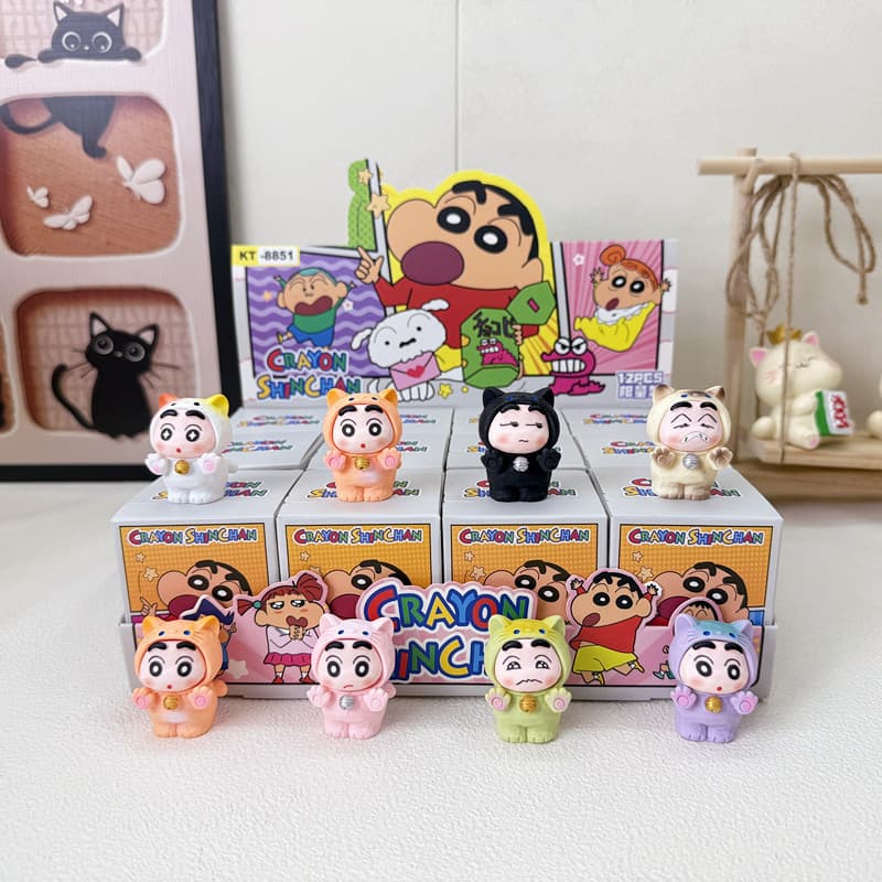 New Crayon Shin-chan Doll Blind Box Cartoon High Value Trendy Cute Ornament Student Birthday Gift Wholesale