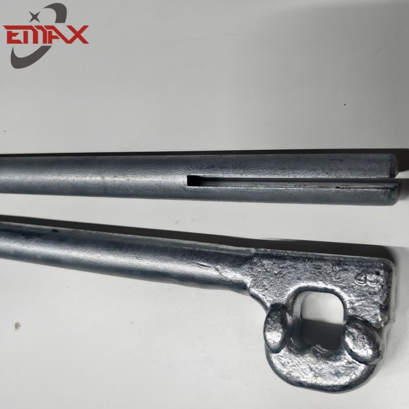 Factory Direct Sales Professional Power Fittings Double-Wire Bullhead Pulling Rod, Hot-Dip Galvanized Processing Customization