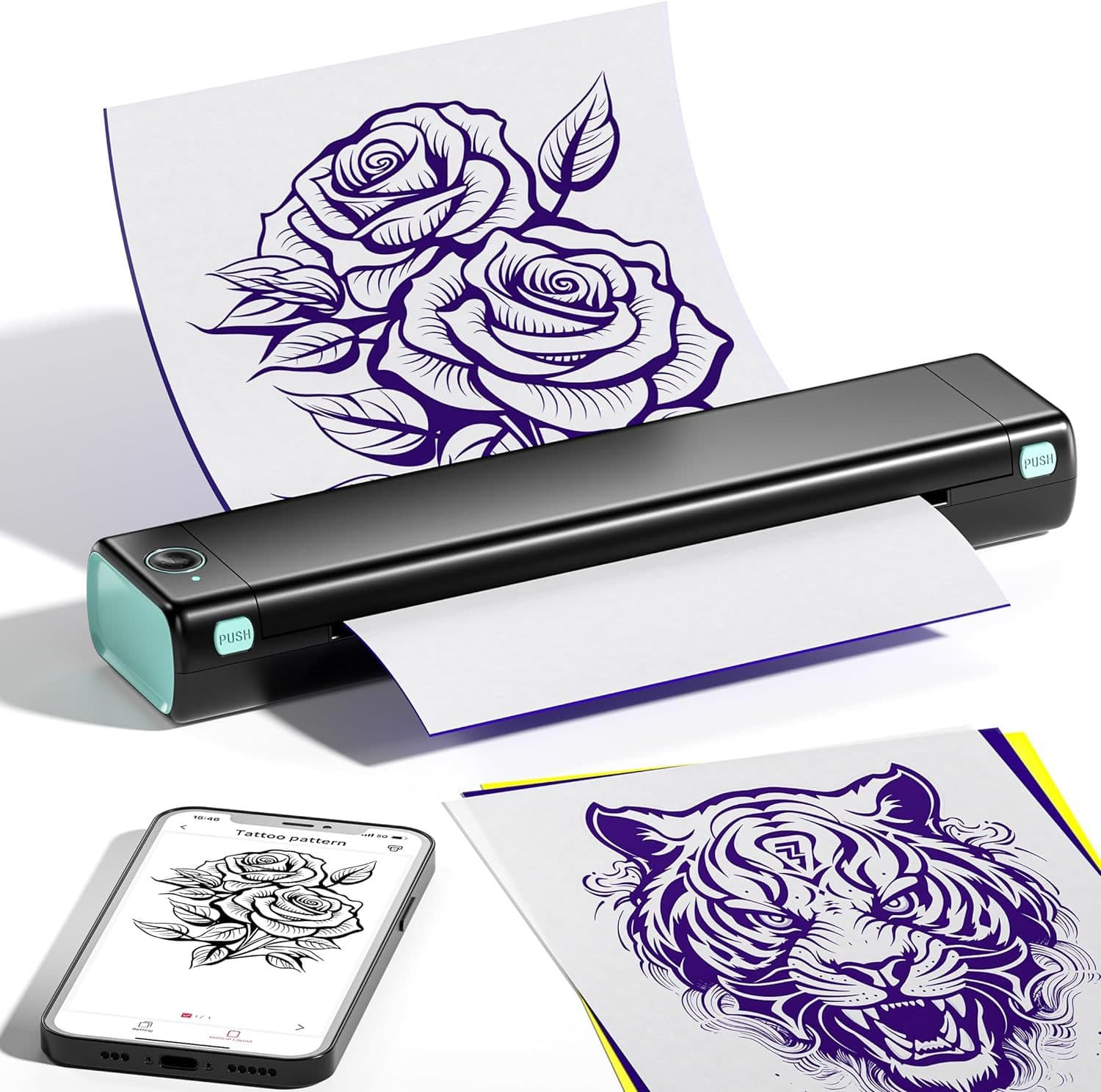 Phomemo Express Printer Thermal Bluetooth Electronic Waybill Printer Label Maker Barcode Inkless Printer