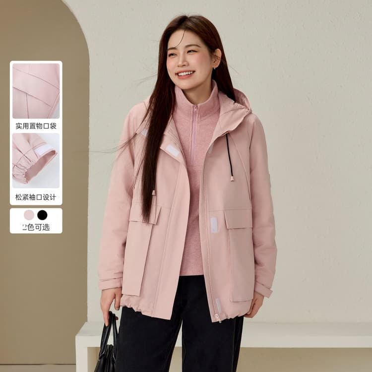 Fashionable Hooded Warm Cotton Coat: Xianlixiu Plus Size Women's Casual Versatile Jacket for Winter New Arrival