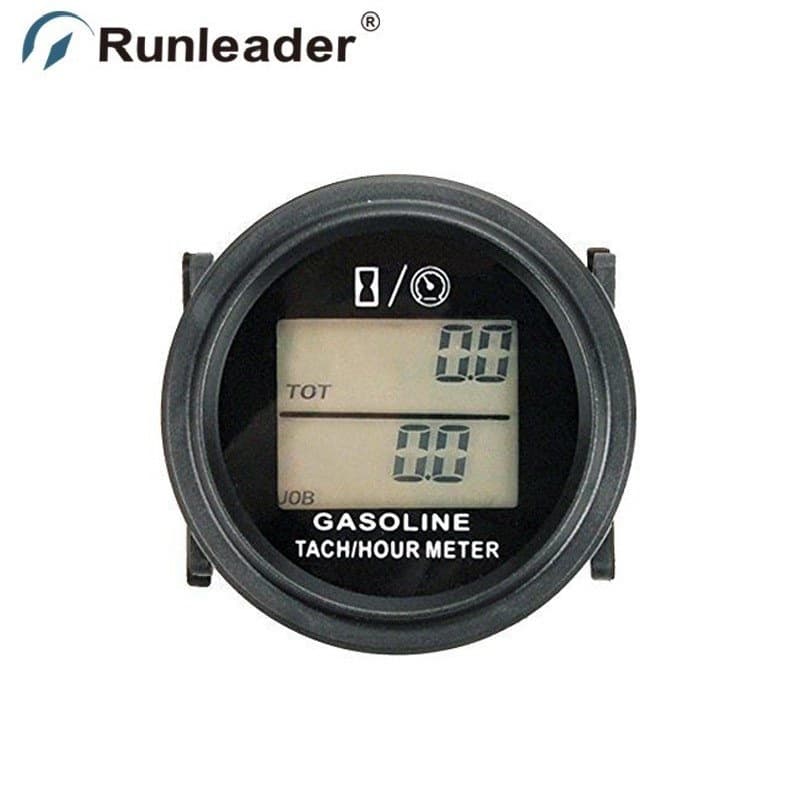 LCD white backlight speed timer timer ATV gasoline engine tachometer digital display timer