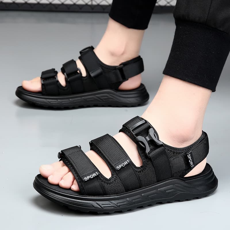 Men's Sandals 2026 Summer Outdoor Casual Sports Beach Shoes Non-slip Wear-resistant Soft Sole Men's Sandals Trendy Shoes
