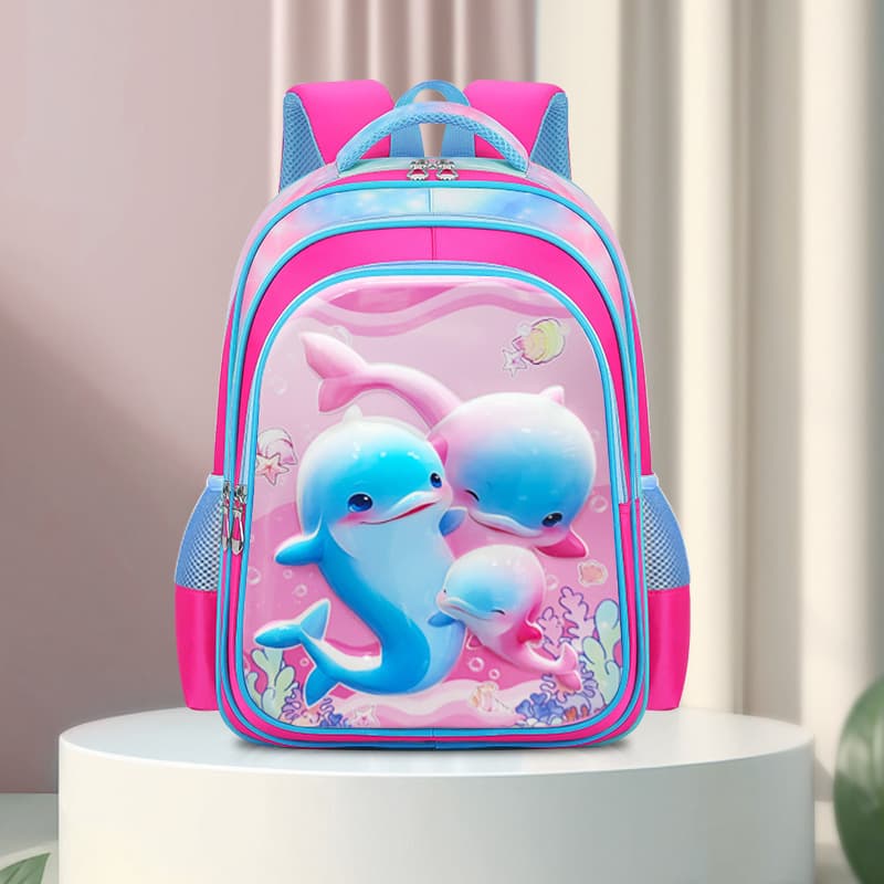 New Export Model Primary School Backpack for Grades 3-6, Cartoon Children's Double-Shoulder Load-Reducing Cute Backpack, Factory Stock
