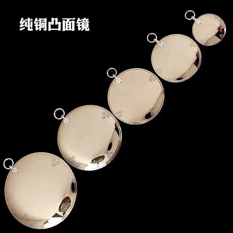 Wholesale brass convex mirror home Three Talents Bagua mirror convex concave copper mirror hanging door frame balcony shop front door head pendant