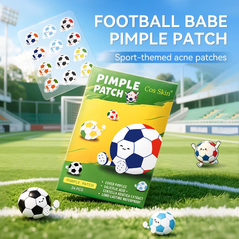 Cross-border CosSkin Football Baby Acne Patches Day and Night Dual-use Portable Acne Patches Thin Breathable Acne Patches