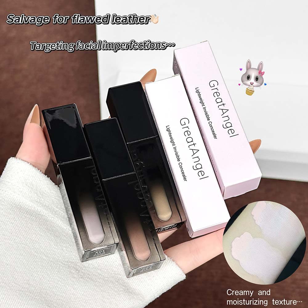 Cross-border GreatAngel Light and Traceless Concealer Liquid Melting Water Velvet Feel Silky Moisturizing Covers Acne Marks Affordable Makeup