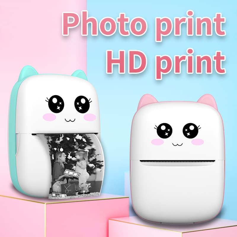 Bulk Stock Hot-Selling New Model Small Mini Pocket Printer Label Machine Connectable to Bluetooth Photo Home Portable