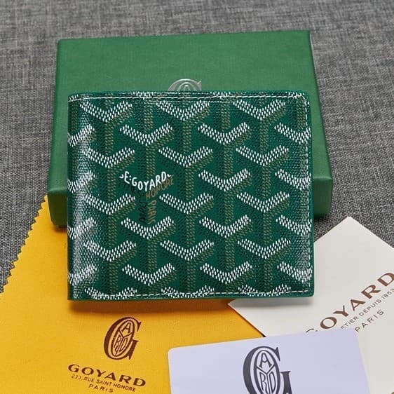 New Goyard Wallet Printed Short Multi-Function Genuine Leather Bifold Wallet Business Men's Wallet
