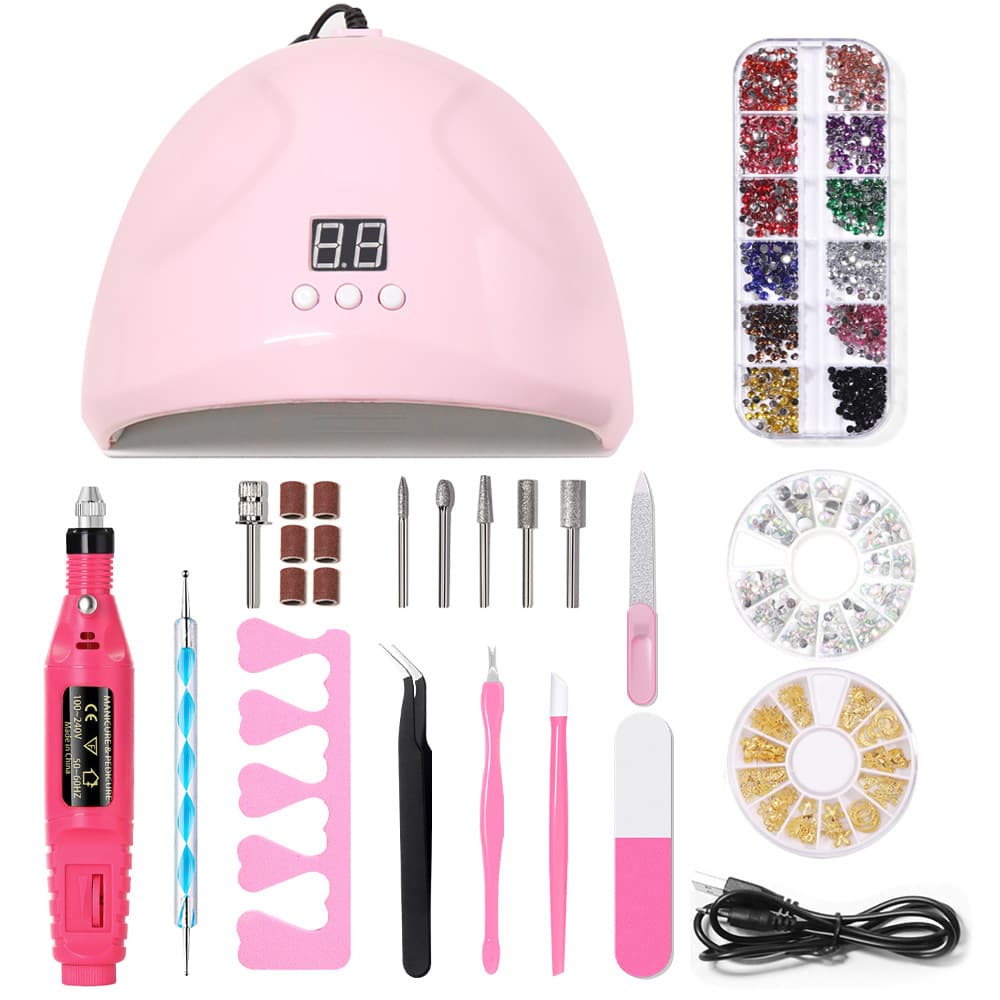 New Cross-border Nail Art Tool Set, Nail Lamp Curing Light Set, Nail Drill File Tool