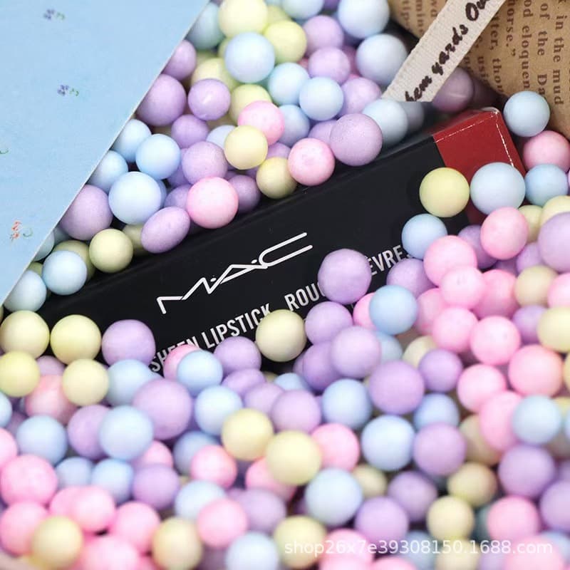 Popular Macaron Colored Foam Balls for Qixi Festival Valentine's Day Gift Box Decoration Filler Slime Flow Ball Factory
