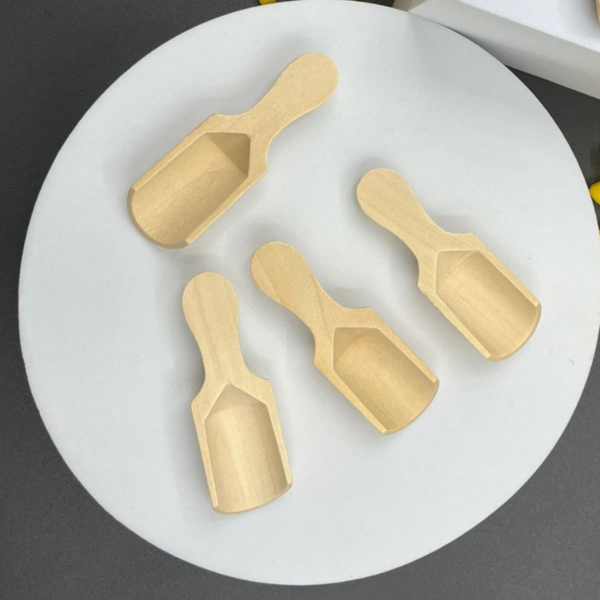 Heimu Bath Salt Wooden Spoon Tea Spoon Salt Spoon Mini Wooden Spoon Bath Salt Scoop Small Wooden Spatula Heimu Spatula