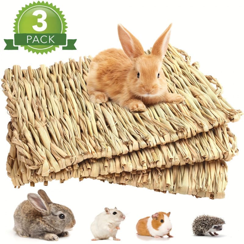 2026 New Cross-border Rabbit Mat Rabbit Woven Mat (3-Pack) (Small Size)