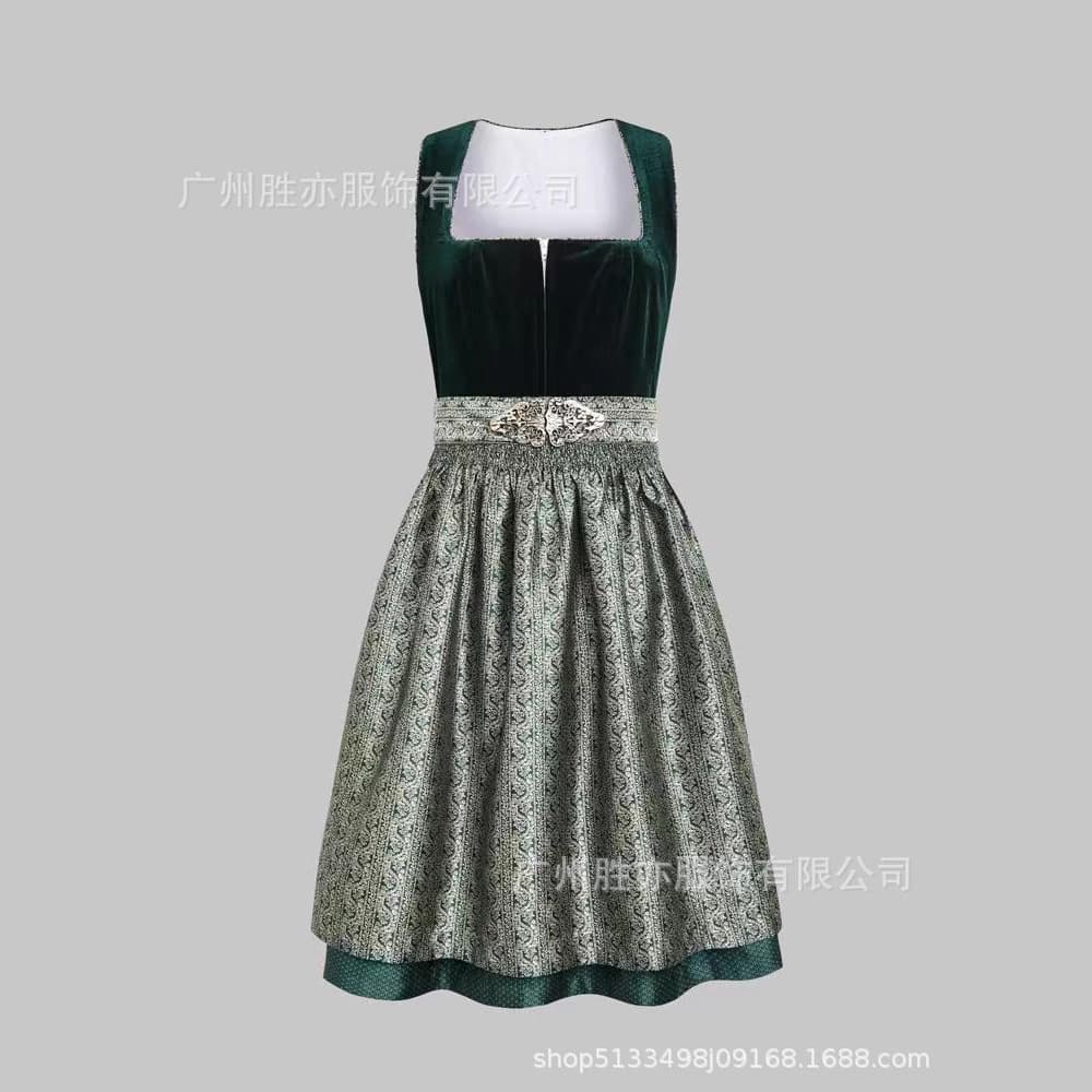 Amazon 2025 New Style 2-piece Dirndl Women's Oktoberfest Carnival Dress