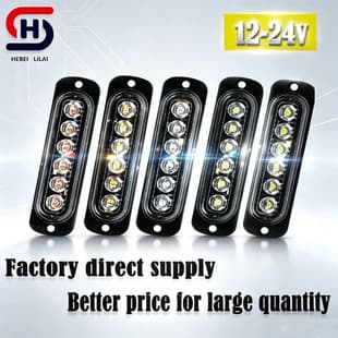 Factory Direct 12-24v 6LED Truck Marker Light