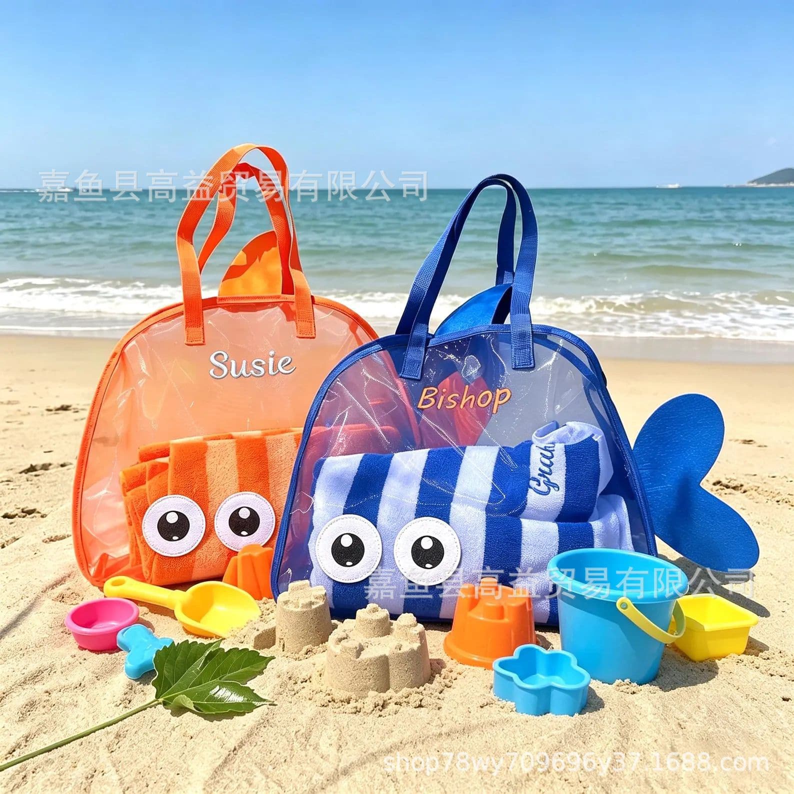 Etsy Hot Selling Kids Beach Storage Bag Sand Toy Bag Baby Swimming Large Capacity Mesh Bag Outdoor Beach Bag