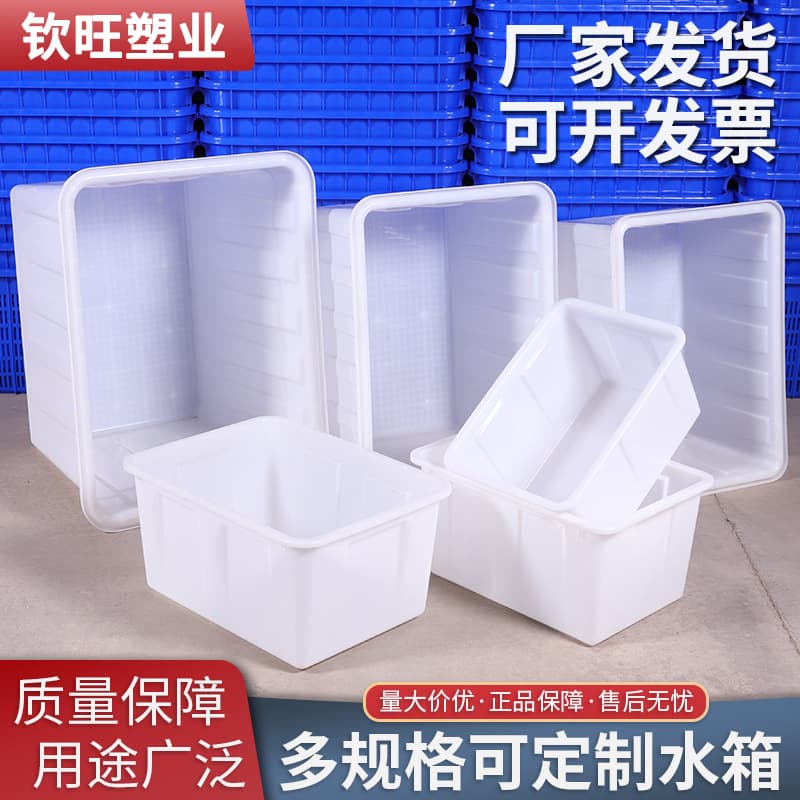 Curated Thickened Plastic Water Tank for Soaking Tiles, Rectangular Aquaculture Tank, Plastic Storage Tank, Clothes Storage Box
